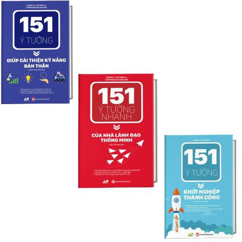 Sách - Combo 151 Ý Tưởng Người Lãnh Đạo Thông Minh + 151 Ý Tưởng Giúp Cải Thiện Bản Thân + 151 Ý Tưởng Khởi Nghiệp