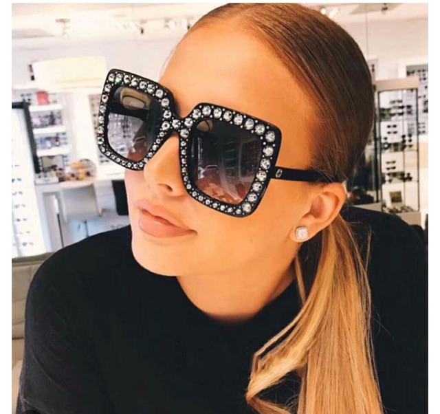 MẮT KÍNH THỜI TRANG KÍNH MÁT NỮ ANGEL ĐÍNH ĐÁ CỰC ĐẸP