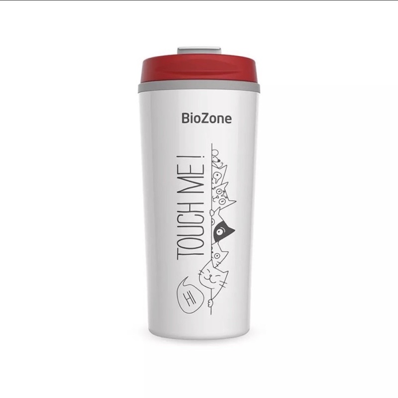 Ly cách nhiệt nhựa 500 ml Biozone SUNHOUSE NẮP MÀU ĐỎ TRẺ TRUNG- NĂNG ĐỘNG