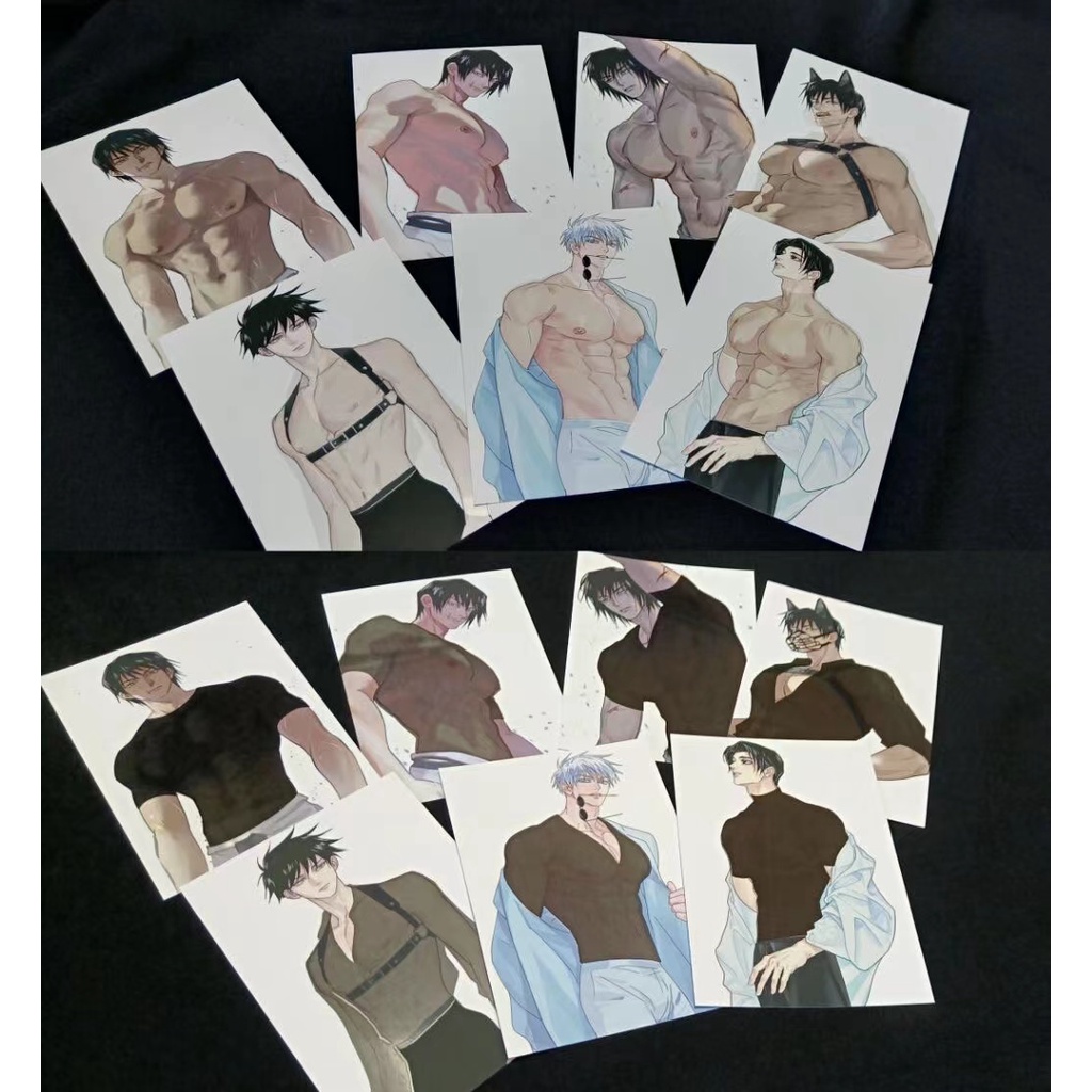 Jujutsu Kaisen Bưu thiếp ấm áp thẻ thay đổi nhiệt độ