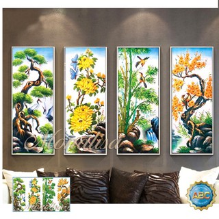 Tranh đính đá tứ quý iac8181 125x80cm