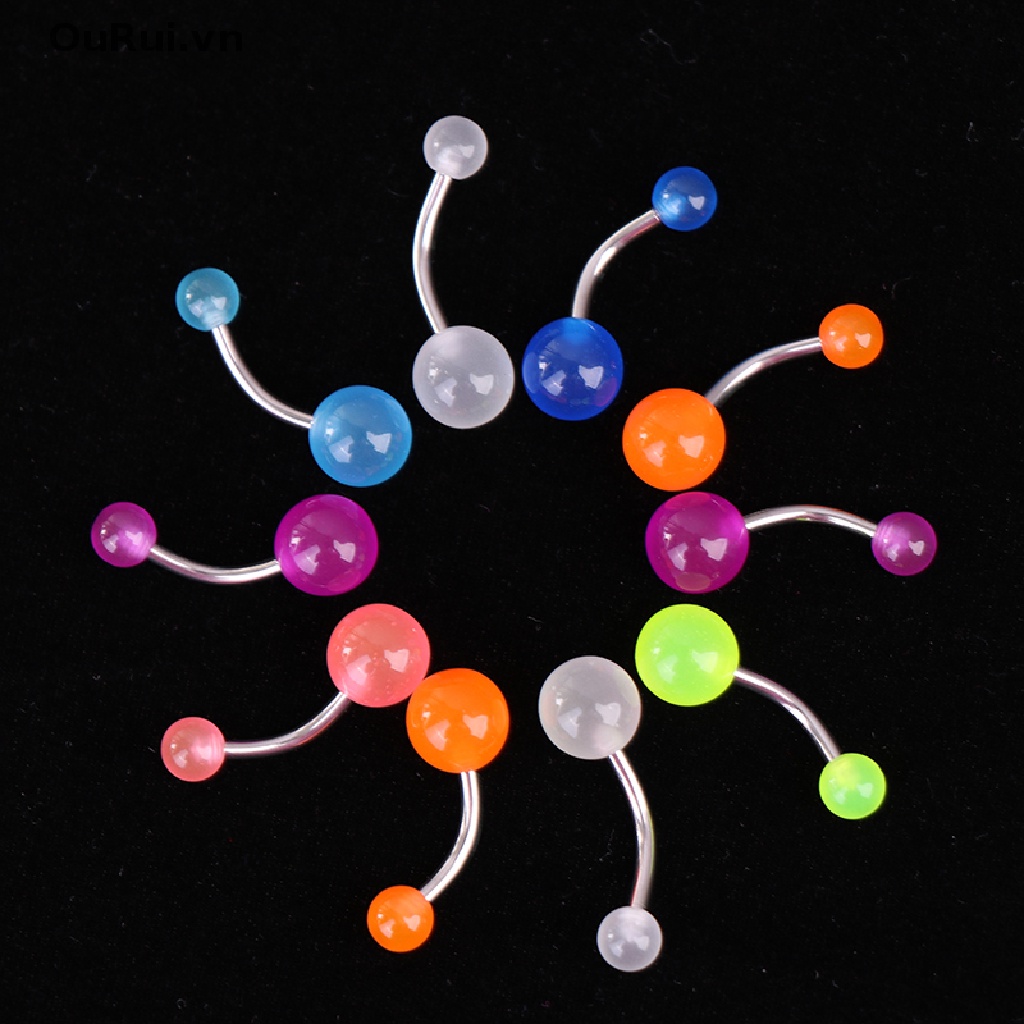 Bộ 10 Khuyên Rốn Dạ Quang Thời Trang