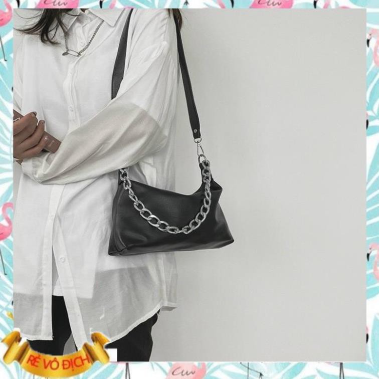 Hàng Cao Cấp -  Túi xách nữ- kẹp nách phối xích - shop chịu ship 100% | BigBuy360 - bigbuy360.vn