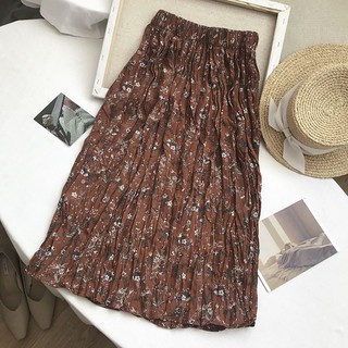 Chân váy hoa nhí dáng dài (cạp chun)