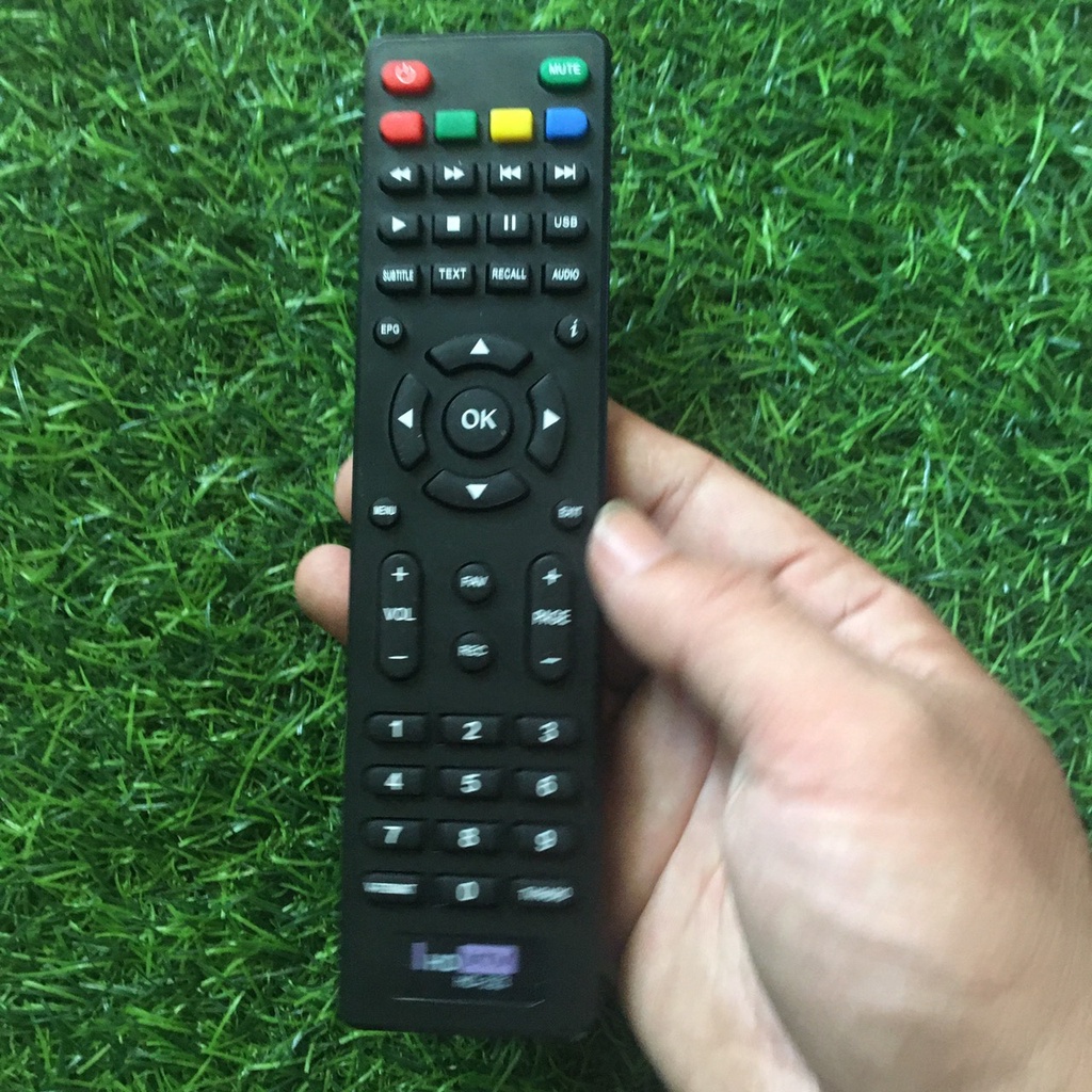 Điều khiển đầu thu Hùng Việt HD VTV mã HD-323 Đầu bấm dùng đầu thu Hùng Việt HD VTV mã HD-323