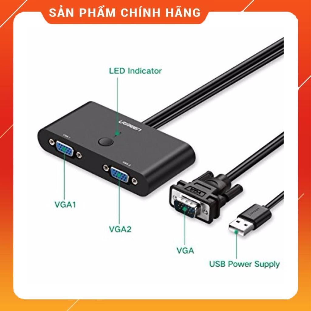 [Mã 254ELSALE giảm 7% đơn 300K] Bộ chia cổng VGA 1 ra 2 UGREEN 30711 dailyphukien