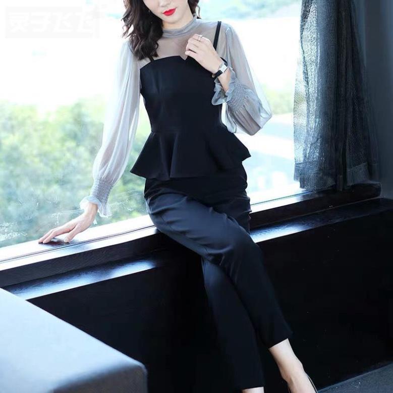 Set đồ công sở Hàn Quốc cực kỳ sang chảnh B11 < Ảnh thật của shop> - Heccinewfashion