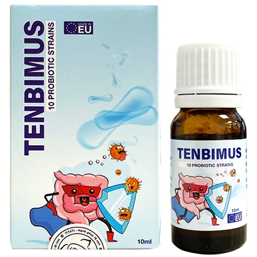 Men vi sinh 10 chủng Tenbimus giảm táo bón tiêu chảy rối loạn tiêu hóa nôn trớ trẻ quấy khóc phân sống