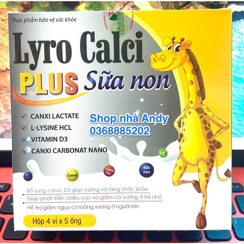 Lyro calci plus sữa non phát triển chiều cao, kích thích ăn ngon, cho xương chắc khoẻ chống còi xương, loãng xương