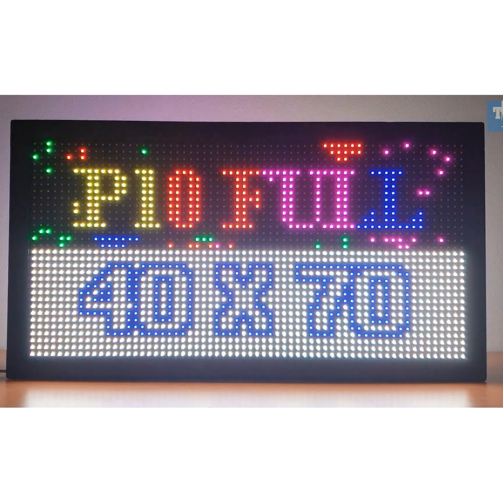 Biển led ma trận 4 tấm P10 full màu đầy đủ phụ kiện