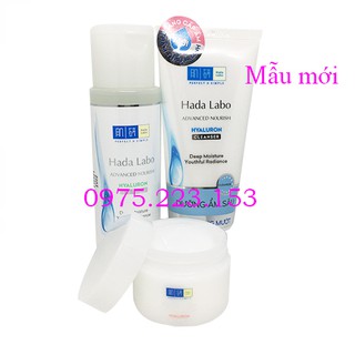 Combo Bộ ba sản phẩm Sữa rửa mặt - dung dịch và kem dưỡng ẩm sâu Hada Labo