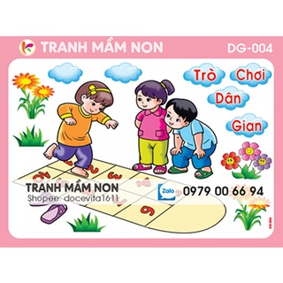 Decal mầm non-GÓC DÂN GIAN DG-004 khổ lớn