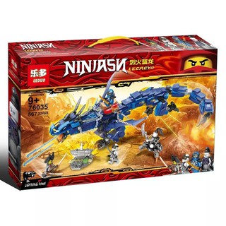 Bộ xếp hình not Lego - Leduo 76035 Ninja Rồng xanh