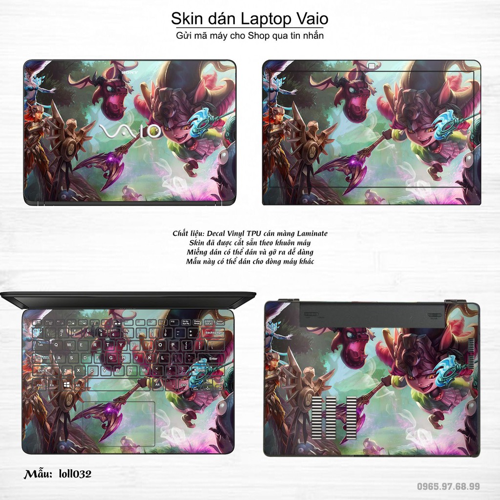 Skin dán Laptop Sony Vaio in hình Liên Minh Huyền Thoại _nhiều mẫu 4 (inbox mã máy cho Shop)