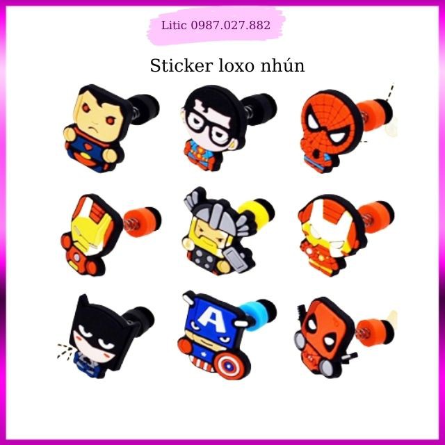 Sticker  Lò Xo Gắn Dép, Jibbitz loxo Gắn Dép Crocs Có Lỗ Siêu Đẹp, charm, icon gắn dép