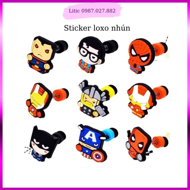 [Mã FASHIONXANH264 giảm 10K đơn 50K] Sticker nhựa Jibbitz lò xo gắn dép Cross - Loại có đèn LED