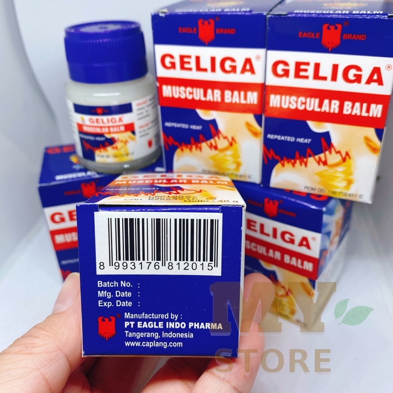 (Chính Hãng) Dầu Cù Là Lửa Geliga Muscular Balm Indonexia 40g