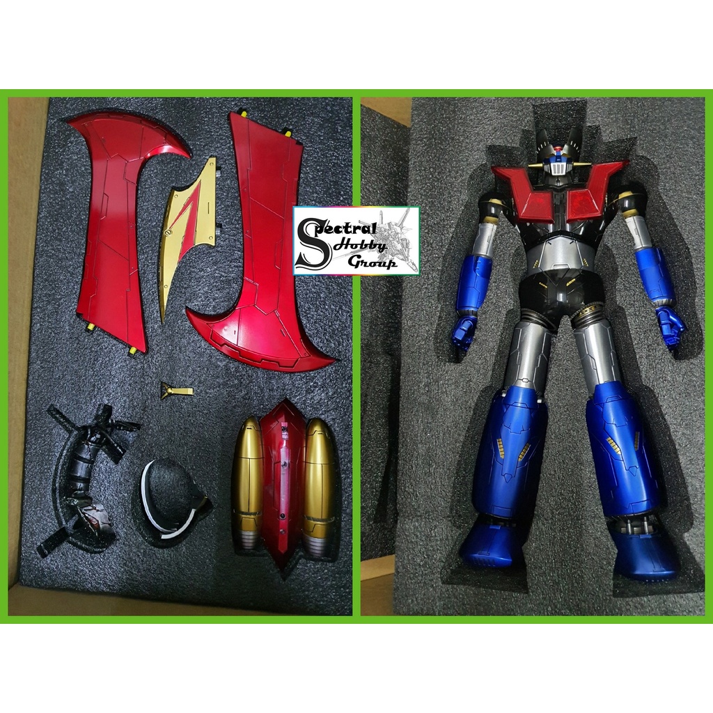 Mô mình robot CR02 MAZINGER Z Chứa Đèn Led Kim Loại Hợp Kim 37Cm metal alloy action