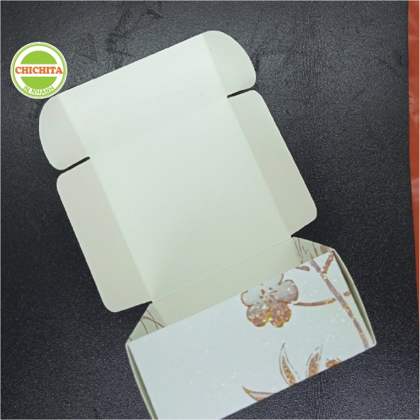 Hộp Giấy Kraft Đựng Bánh Kẹo Họa Tiết Vân Đá Thủ Công Trang Trí Tiệc Cưới 9x9x4cm Hàng có sẵn