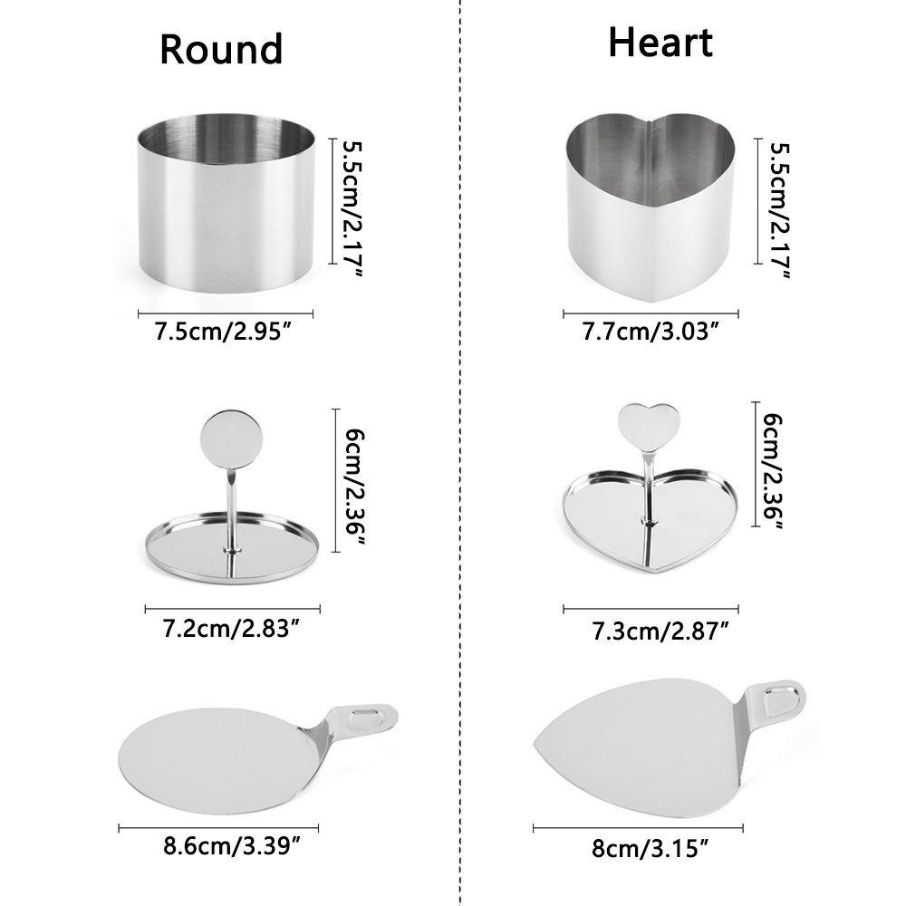 Bộ 3 Khuôn Cắt Tạo Hình Bánh Bằng Thép Không Gỉ