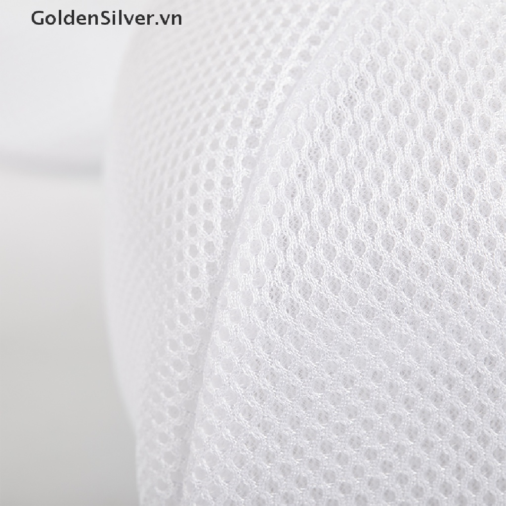 Túi Lưới Giặt Đồ Lót Bằng Polyester Màu Vàng Bạc
