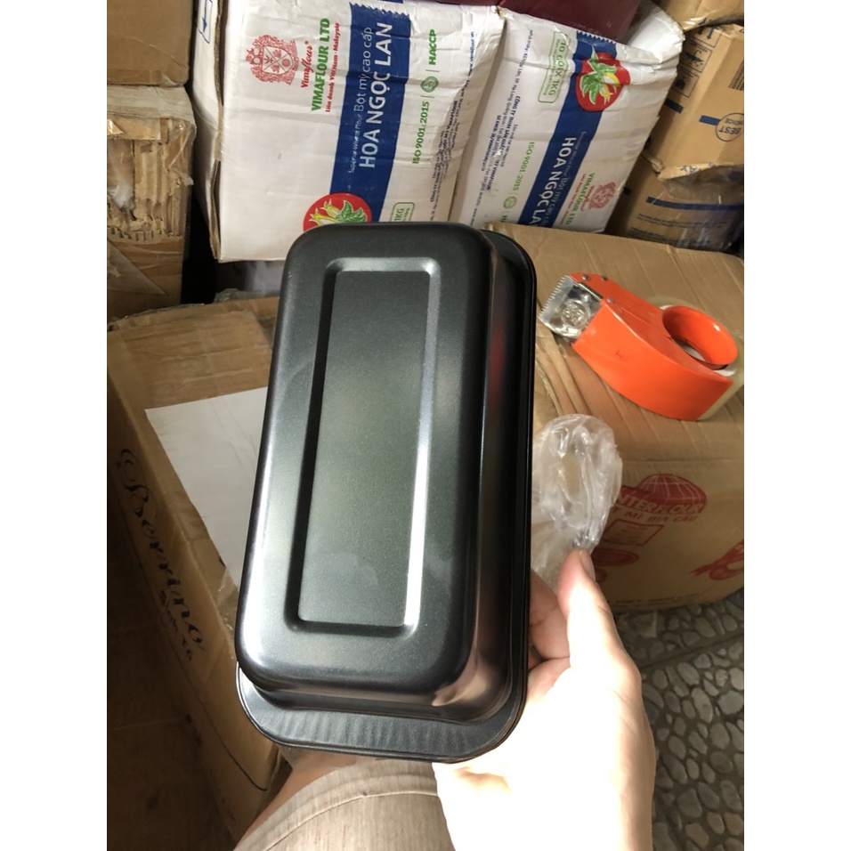 khuôn loaf gối hình chữ nhật màu đen kt viền 18 x9cm