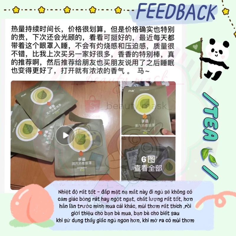Lẻ 1 gói mặt nạ mắt nóng thư giãn vùng mắt giảm mệt mỏi căng thẳng cho mắt nội địa Trung ✨ | BigBuy360 - bigbuy360.vn
