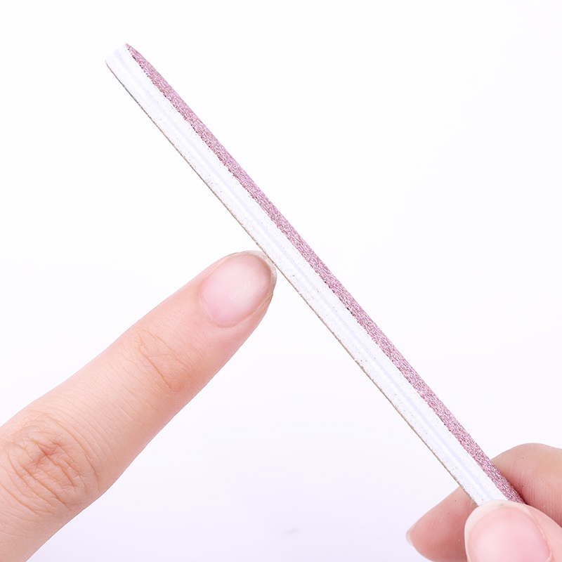 Cây dũa móng tay UR SUGAR đính kim tuyến màu bạc/hồng