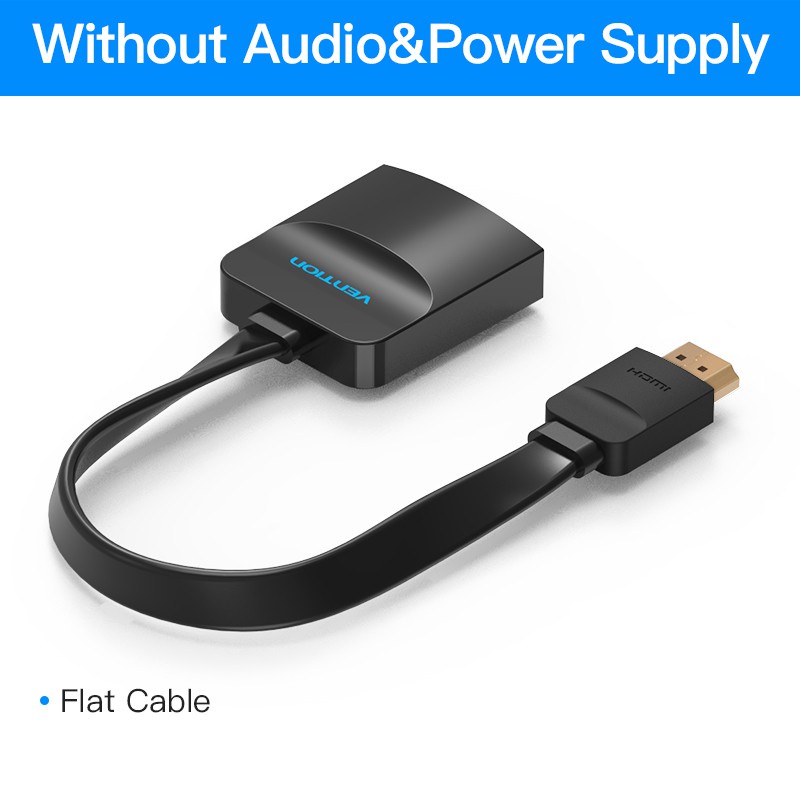 HDMI to VGA Vention 1080P@60Hz cáp chuyển đổi tín hiệu máy tính HDMI sang màn hình VGA