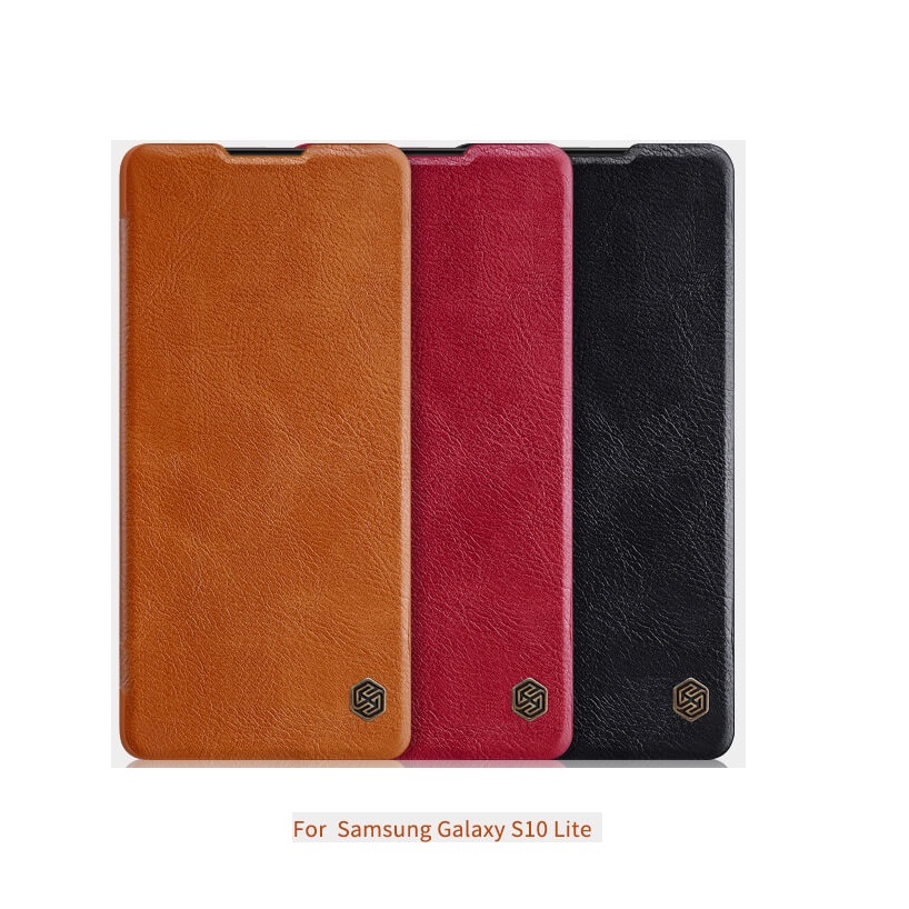 Bao da samsung S10 Lite hiệu Nillkin Qin