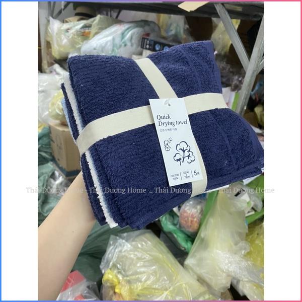 SÉT 5 KHĂN TẮM COTTON HÀN QUỐC CỰC SỊN SÒ kt 40*78cm