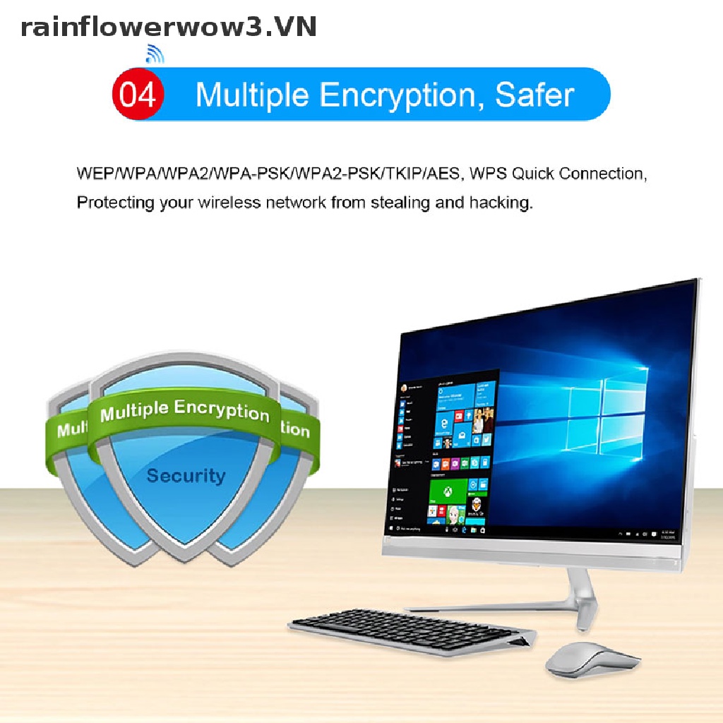 Đầu chuyển đổi wifi USB 3.0 không dây tần số 5Ghz / 2.4Ghz tốc độ 1200Mbps 802.11AC