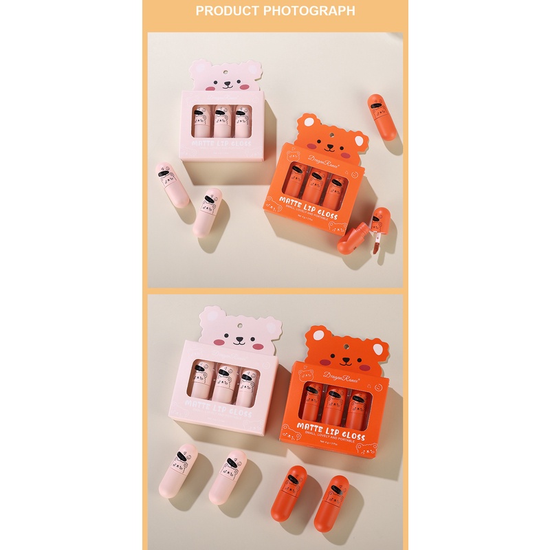 Set Son Lì Ba Chú Gấu Nhỏ