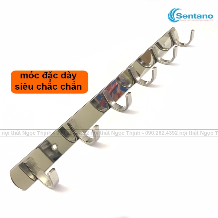 [MÓC DÀY] Móc Treo Quần Áo Inox Cao Cấp kiểu móc cong bản dẹt