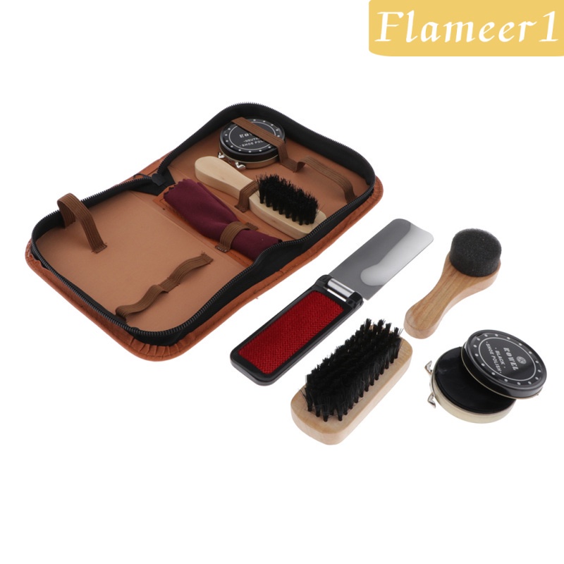 [Flameameer1] Bộ Dụng Cụ Đánh Bóng Giày Da Chuyên Nghiệp