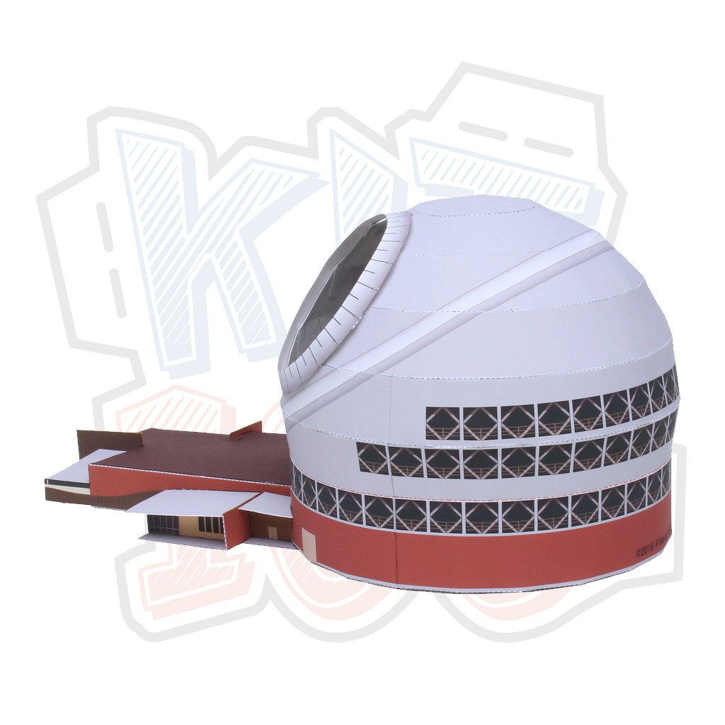 Mô hình giấy kiến trúc Kính thiên văn 30m Thirty Meter Telescope (TMT)