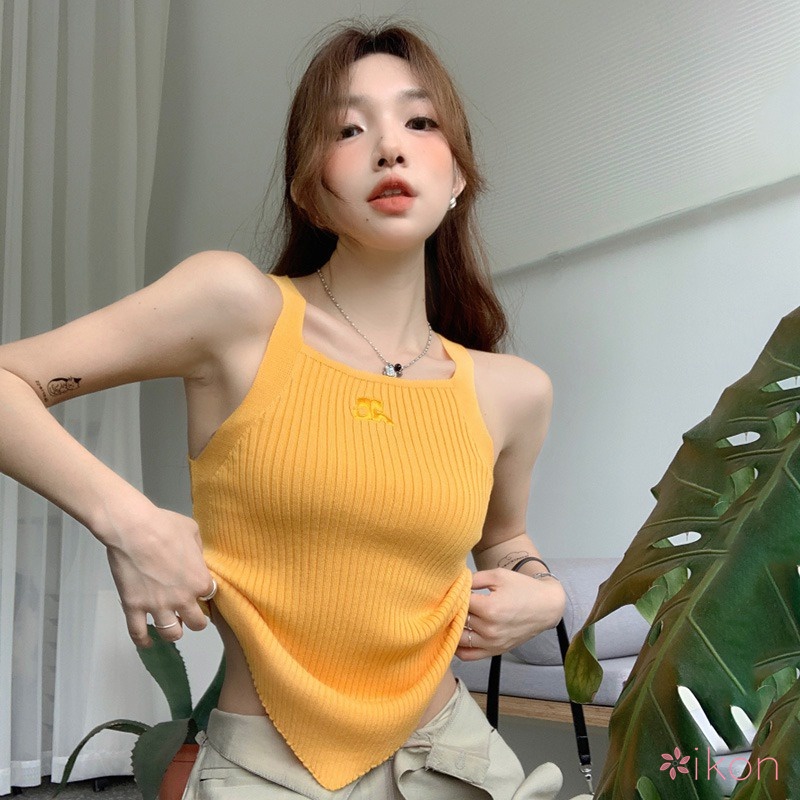 Áo Tank Top Màu Trơn Dáng Ôm Phong Cách Thời Trang Hàn Quốc Dành Cho Nữ