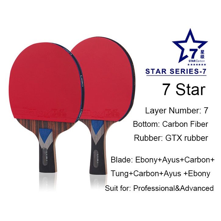 Vợt Đánh Bóng Bàn Loki 7/8/9 Star Chuyên Nghiệp Có Túi Đựng Tiện Lợi