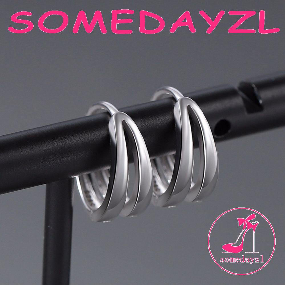 Khuyên Tai Tròn Phong Cách Cá Tính Cho Nam SOMEDAYZL|Đôi Bông Tai Hình Tròn Phong Cách Thời Trang Hàn Quốc