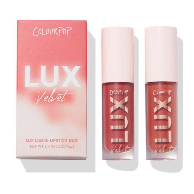 Set 2 son COLOURPOP LUX LIQUID Lipstick Duo màu Lofty Goals