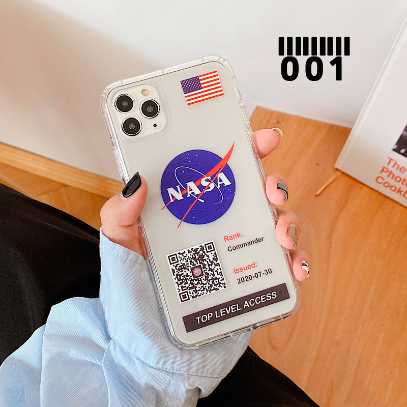 NASA Ốp Lưng Nhựa Tpu In Hình Tên Lửa Cho Samsung Galaxy A10 A20 A30 A50 A30S A50S A70 A70S A7 2018 A750 A51 A71 A21S J7 Prime