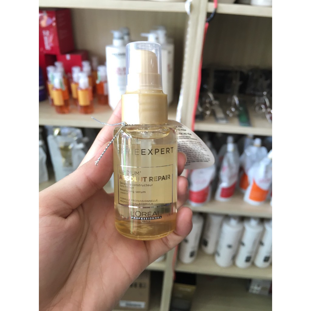 Tinh dầu dưỡng tóc L’oreal Serie Expert Absolut Repair Lipidium Double Serum 50ml