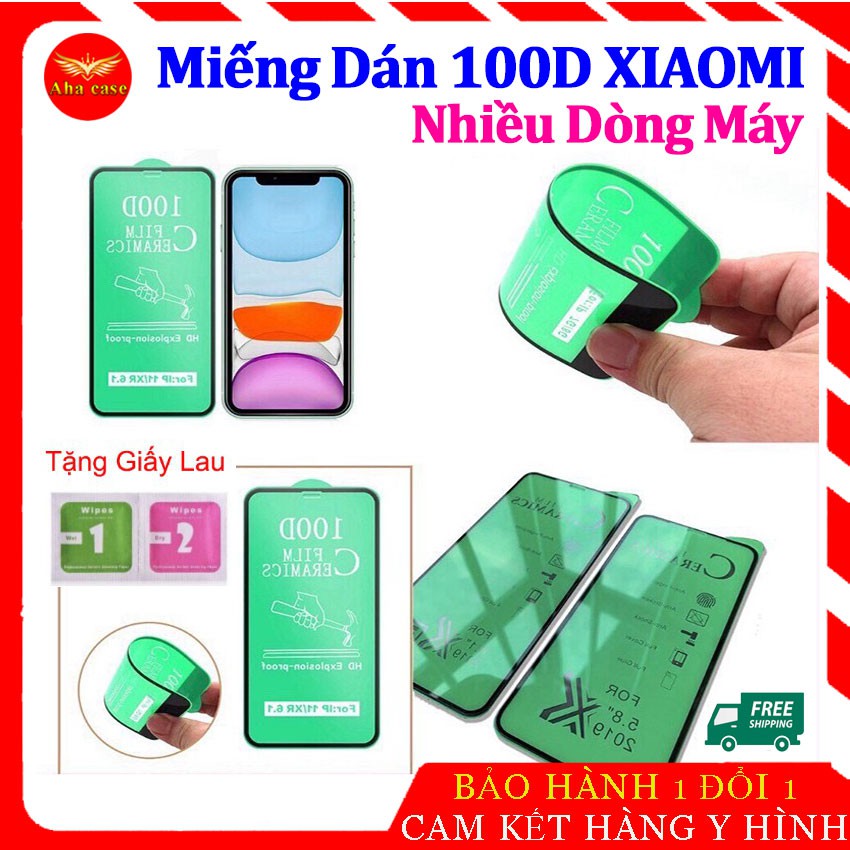 [Mua 5cái giá sỉ] Miếng dán cường lực DẺO 100D Xiaomi cho Note 7/note 7Pro/Note8/Note8 Pro/Redmi 8/8A/note9s/Note10 Lite