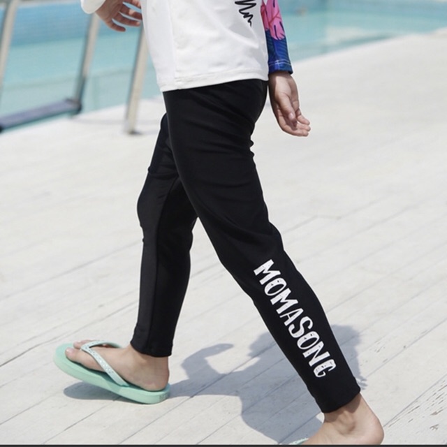 Bán lẻ quần bơi dài cho bé trai/ bé gái, quần bơi dài chống nắng 180725 hiệu Momasong, quần bơi lẻ cho bé