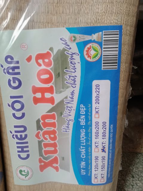 CHIẾU CÓI GẬP ĐÔI XUÂN HOÀ. 1.6mx2m 1m8x2m 2mx2m2