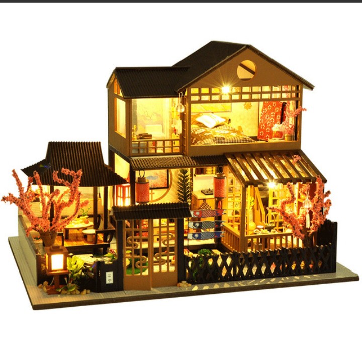 Mô hình nhà gỗ DIY - Sakura 's house