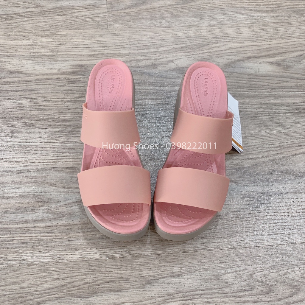Dép lê quai ngang 7p Brooklyn màu hồng êm mềm nhẹ. đế ma sát cho nữ
