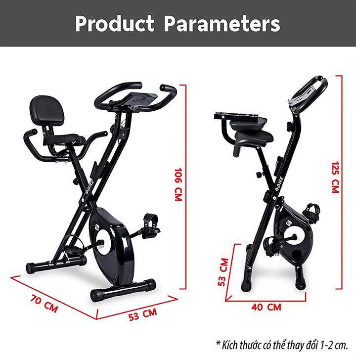 BG Xe đạp tập thể dục Exercise Bike YS04 Thái Lan HOT (BLACK)