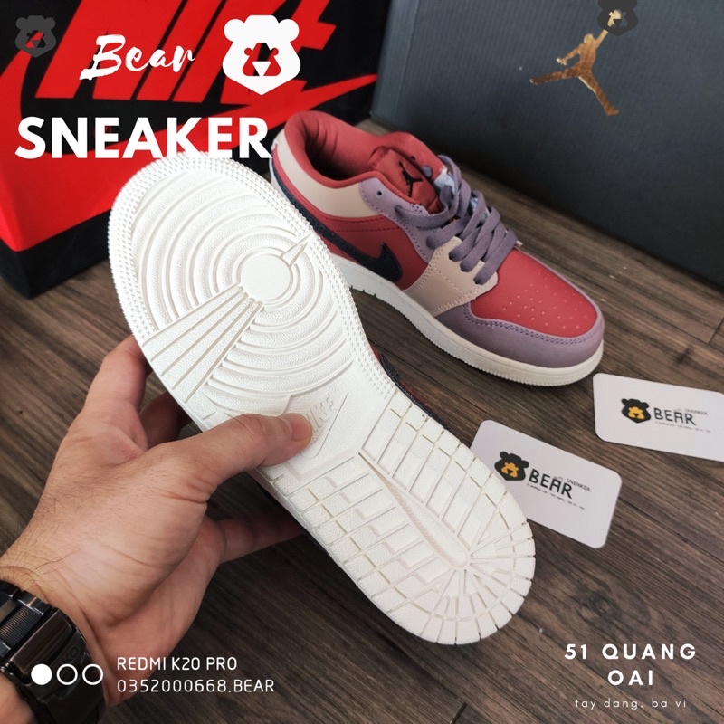 [Bear_sneaker] Giày thể thao J0RDAN 1 Low Canyon bản một một