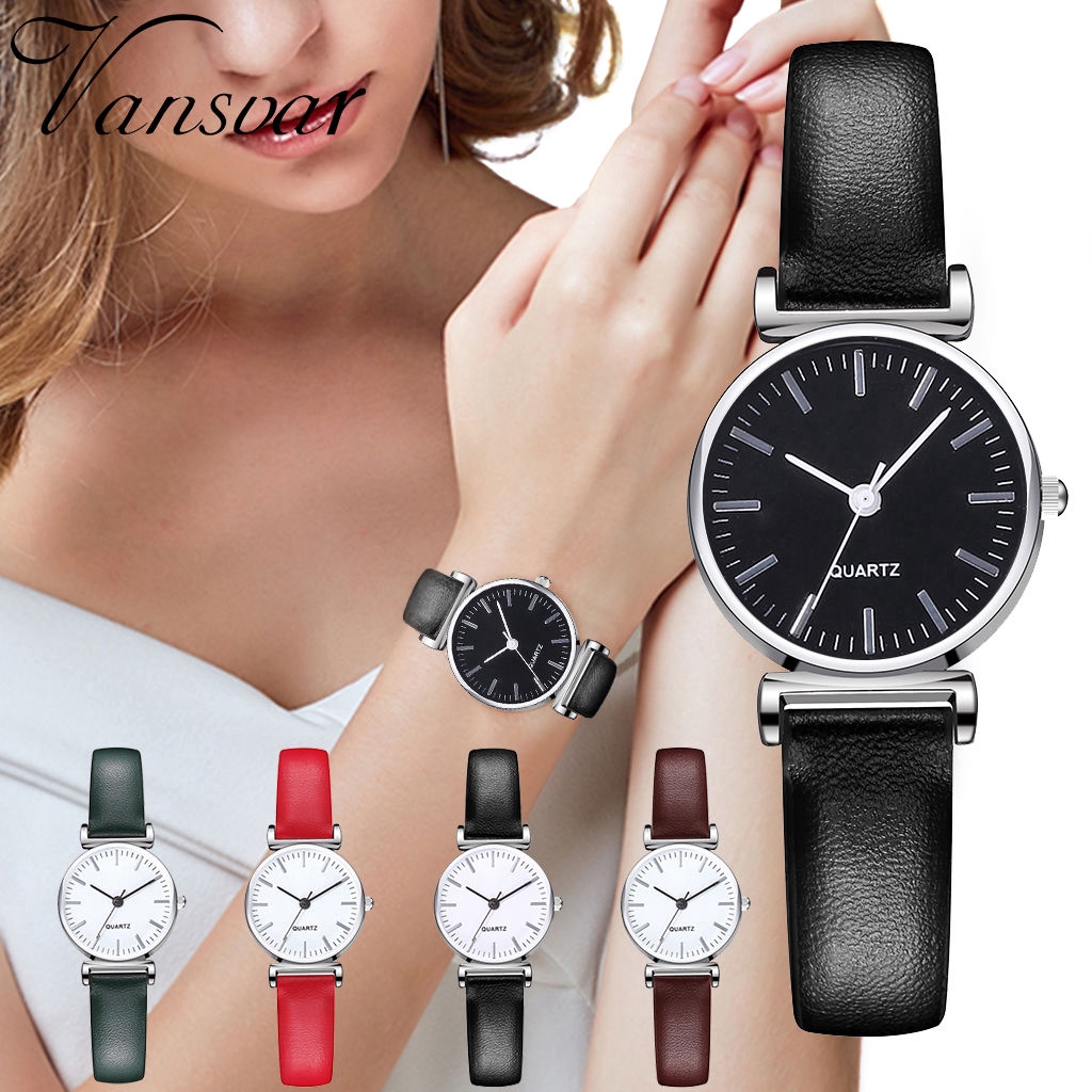 Đồng Hồ Nữ Dây Da Thiết Kế Đơn Giản